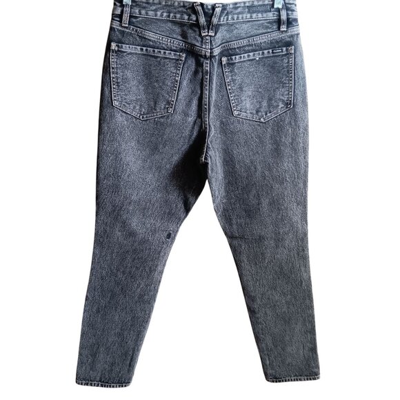 Volcom Womens Distressed Black Wash Skinny Fit Jeans Size 30 32x30 measured - Picture 4 of 8